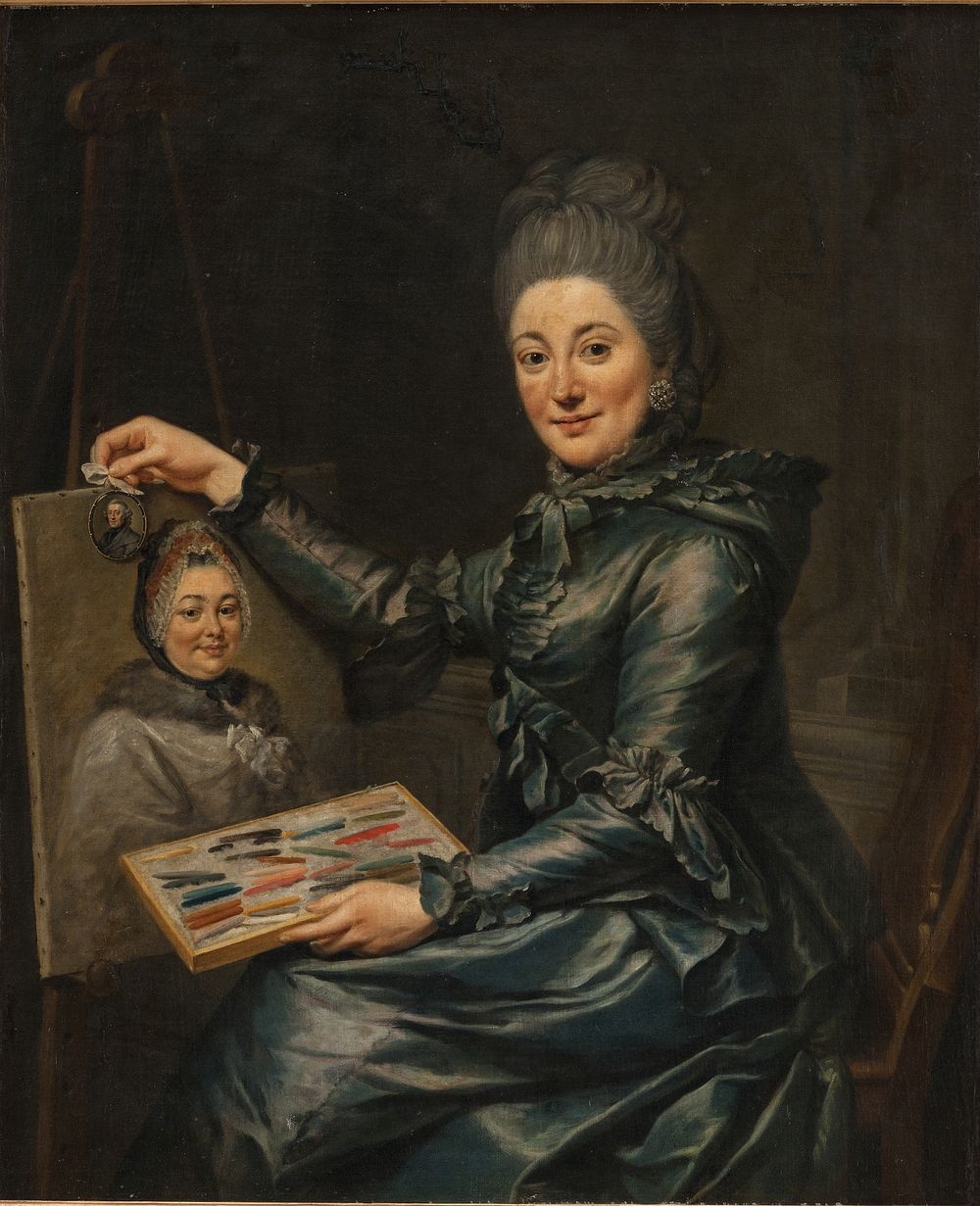 Portrait of the Artist's Daughter Elisabeth, Married Lampe by Johann Georg Ziesenis