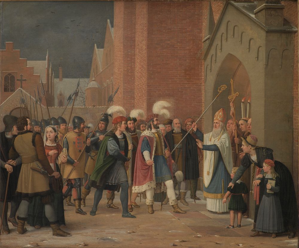 Svend Estridsen and Bishop Vilhelm by Wilhelm Marstrand