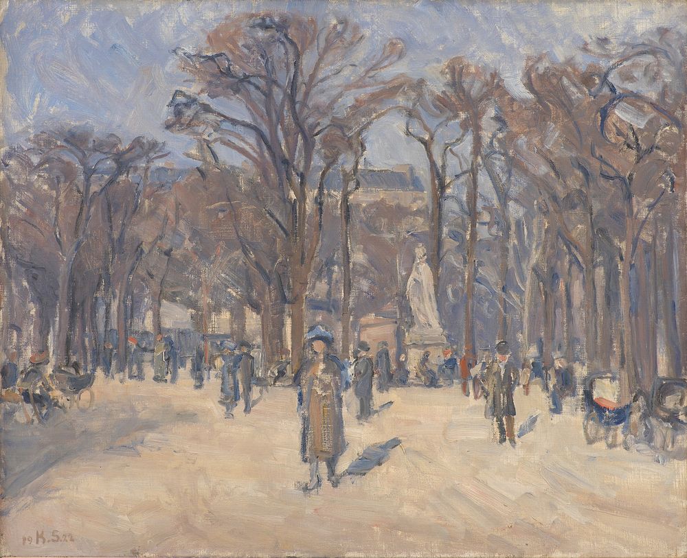 March day in the Luxembourg Gardens by Karl Schou