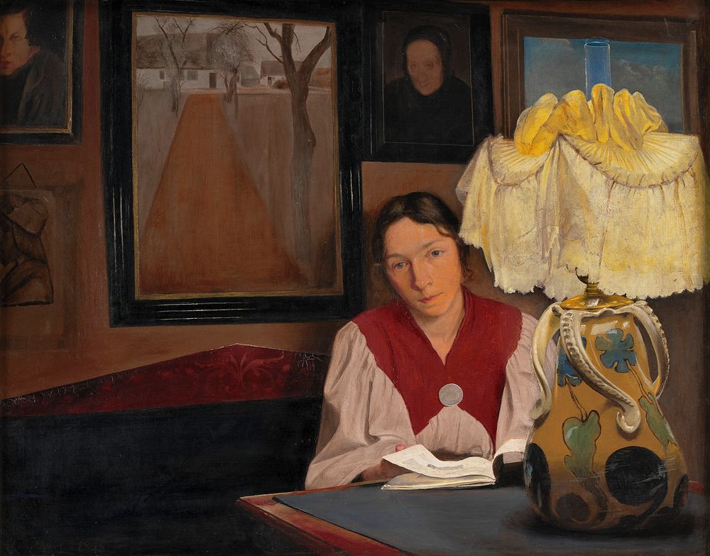 The Artist's Wife by Lamplight by L. A. Ring