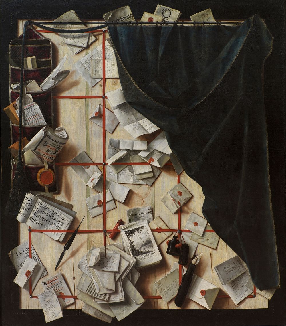 Trompe l'oeil. by Cornelis Norbertus Gysbrechts