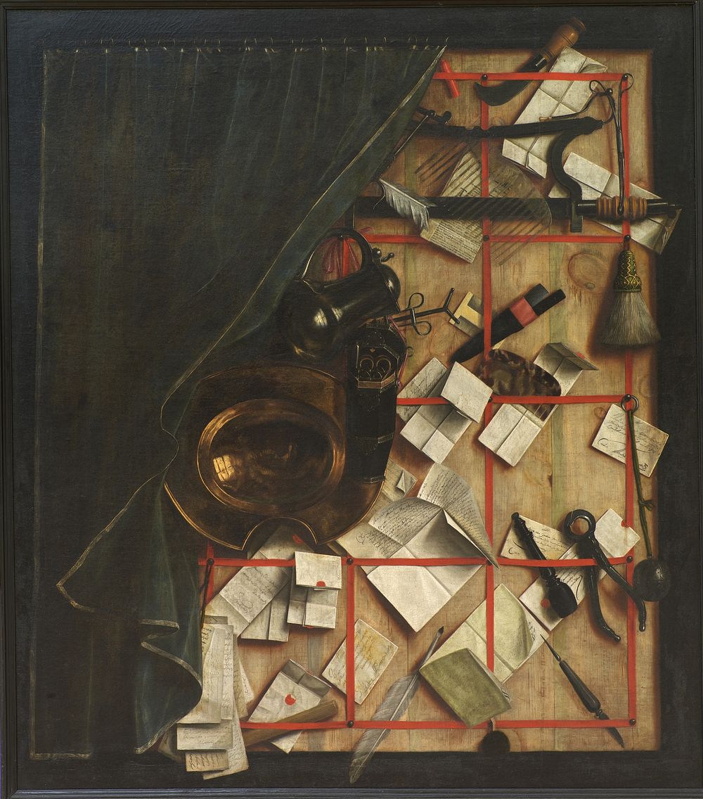 Trompe l'oeil. by Cornelis Norbertus Gysbrechts