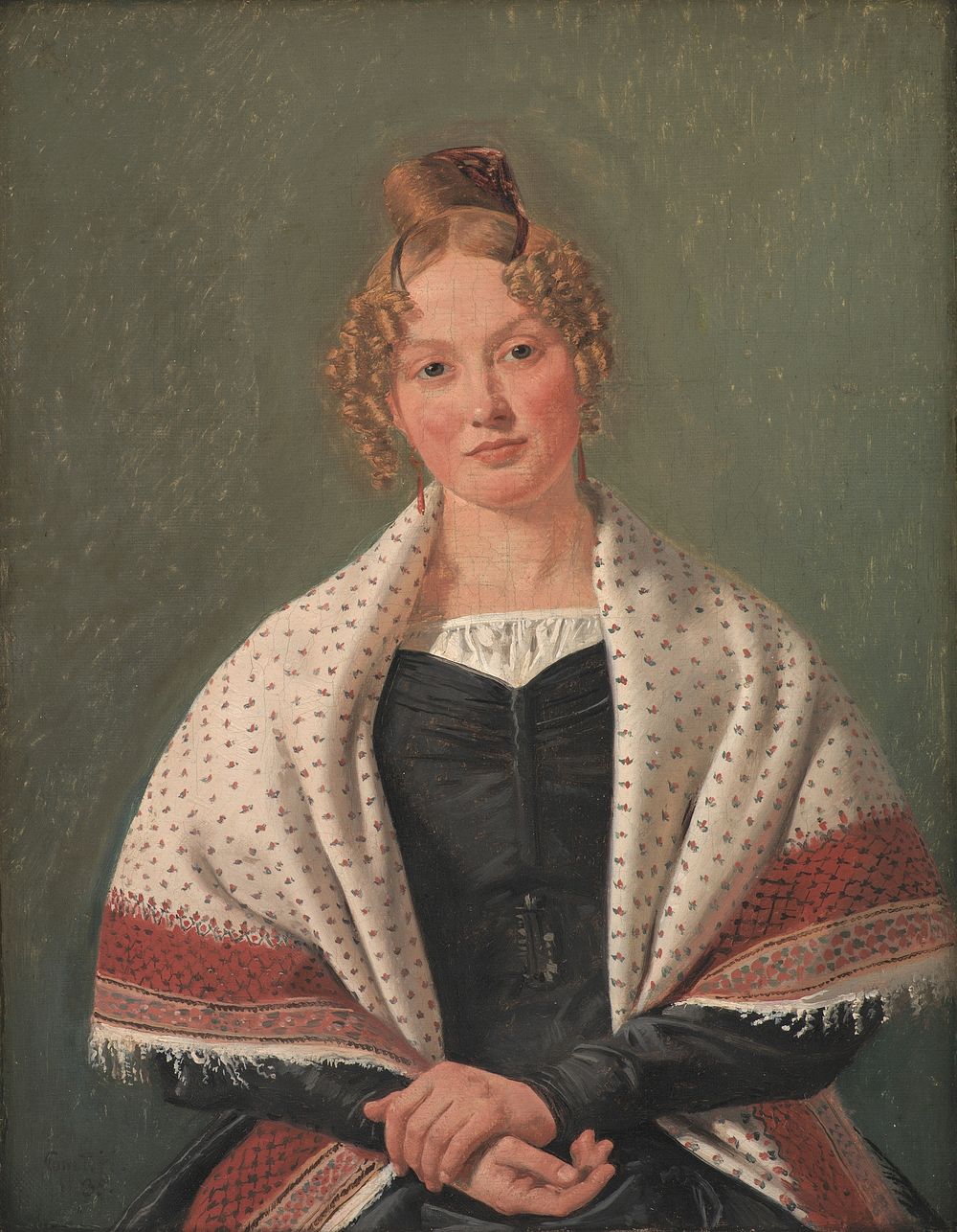 Hanne Wanscher, née Wegener by Constantin Hansen