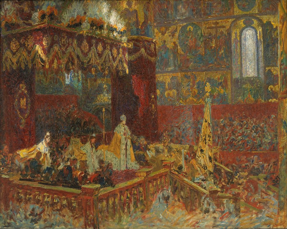 Coronation of Czar Nicholas II in Moscow by Laurits Tuxen