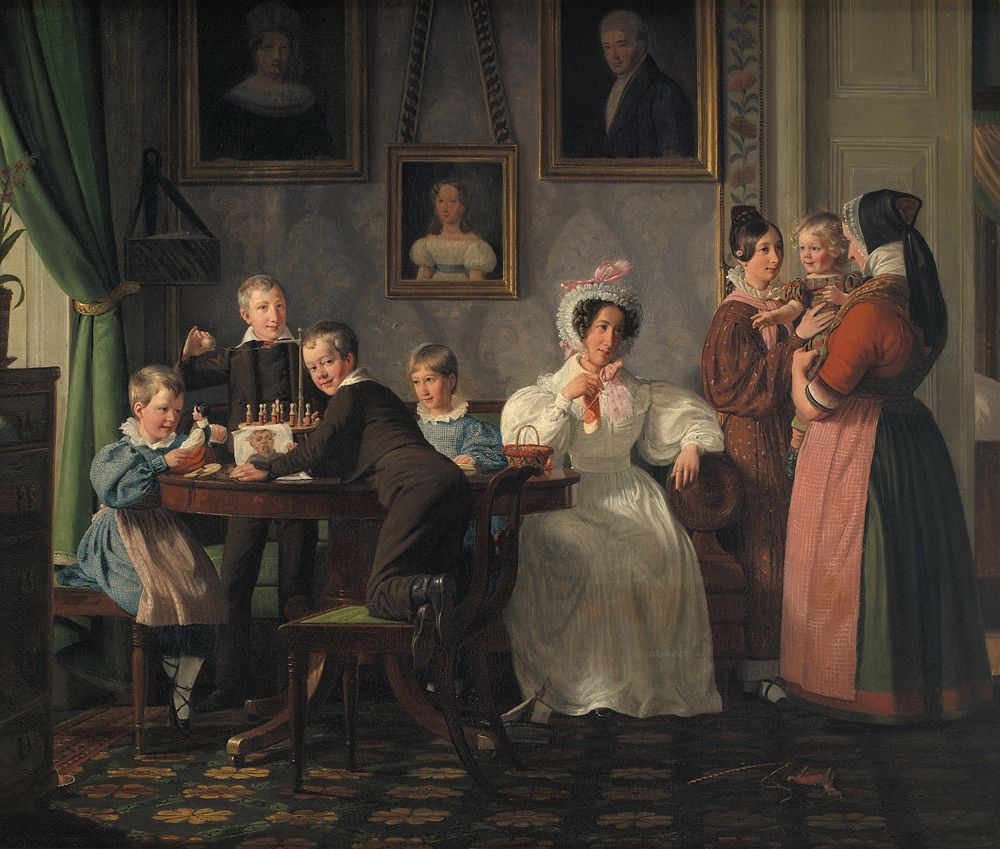 The Waagepetersen Family by Wilhelm Marstrand