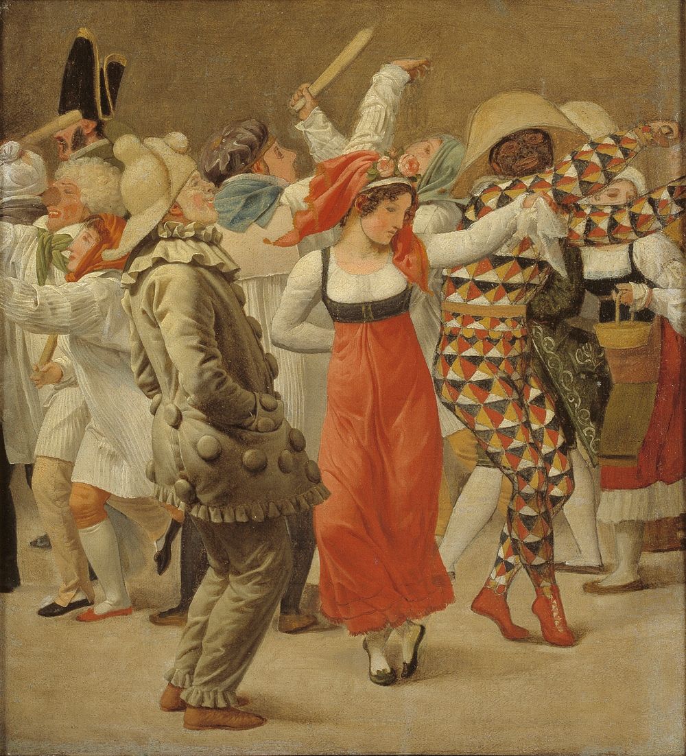 The Carnival in Rome. by C.W. Eckersberg