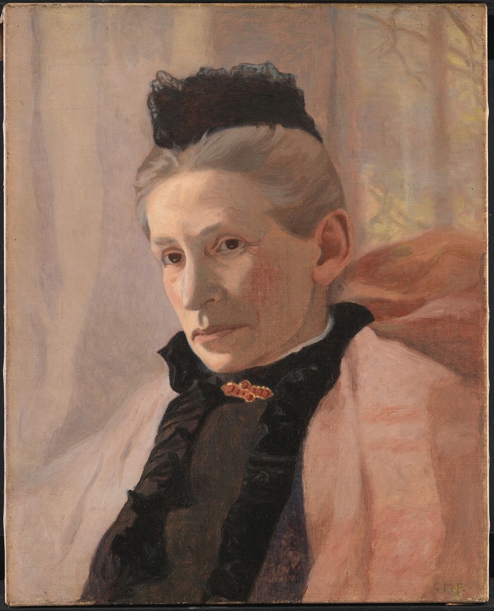 Frederikke von Scholten, F. Arendrup, the artist's mother-in-law by Christian Mourier Petersen