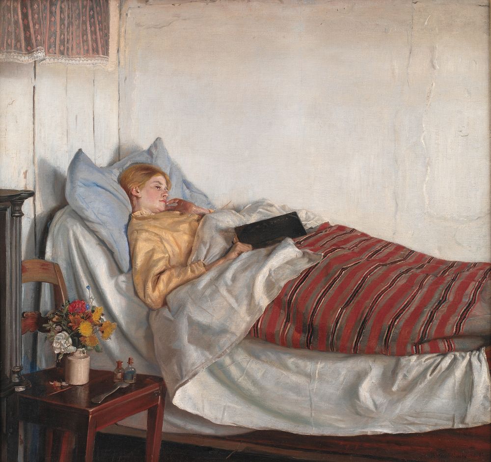 The Sick Girl by Michael Ancher
