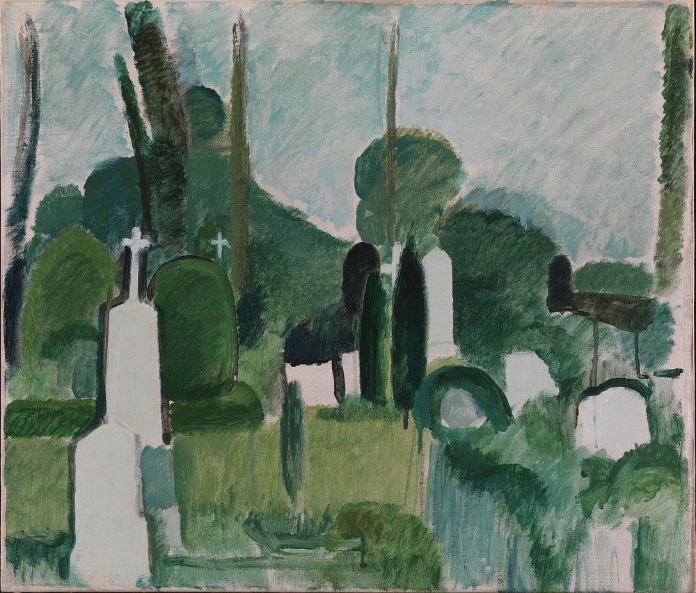 The cemetery in Svanninge by Harald Giersing
