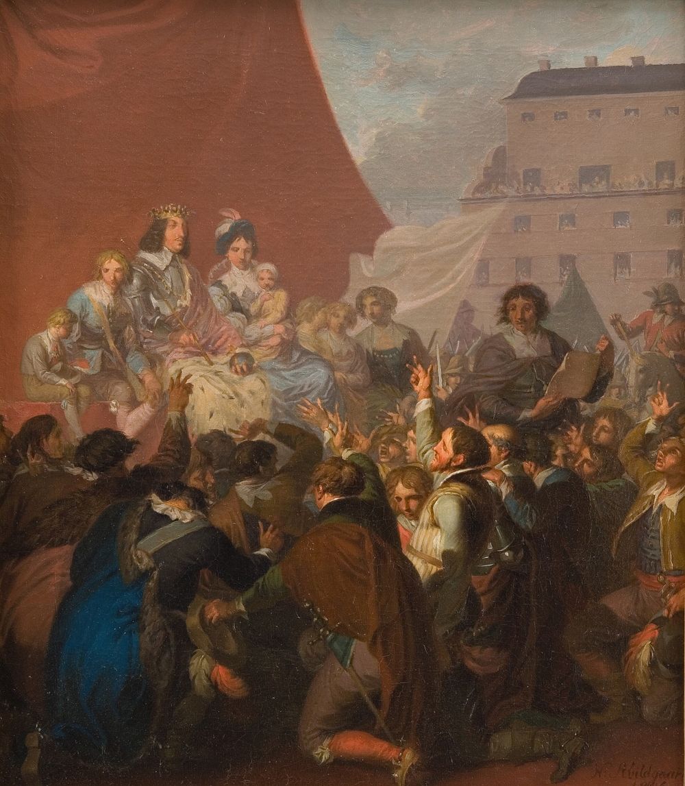 The tribute of inheritance in 1660 by Nicolai Abildgaard