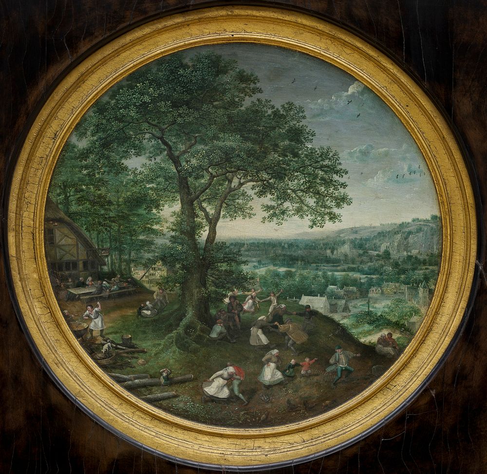 Merry farmers in the open (Kermesse) by Pieter Bruegel d.Æ