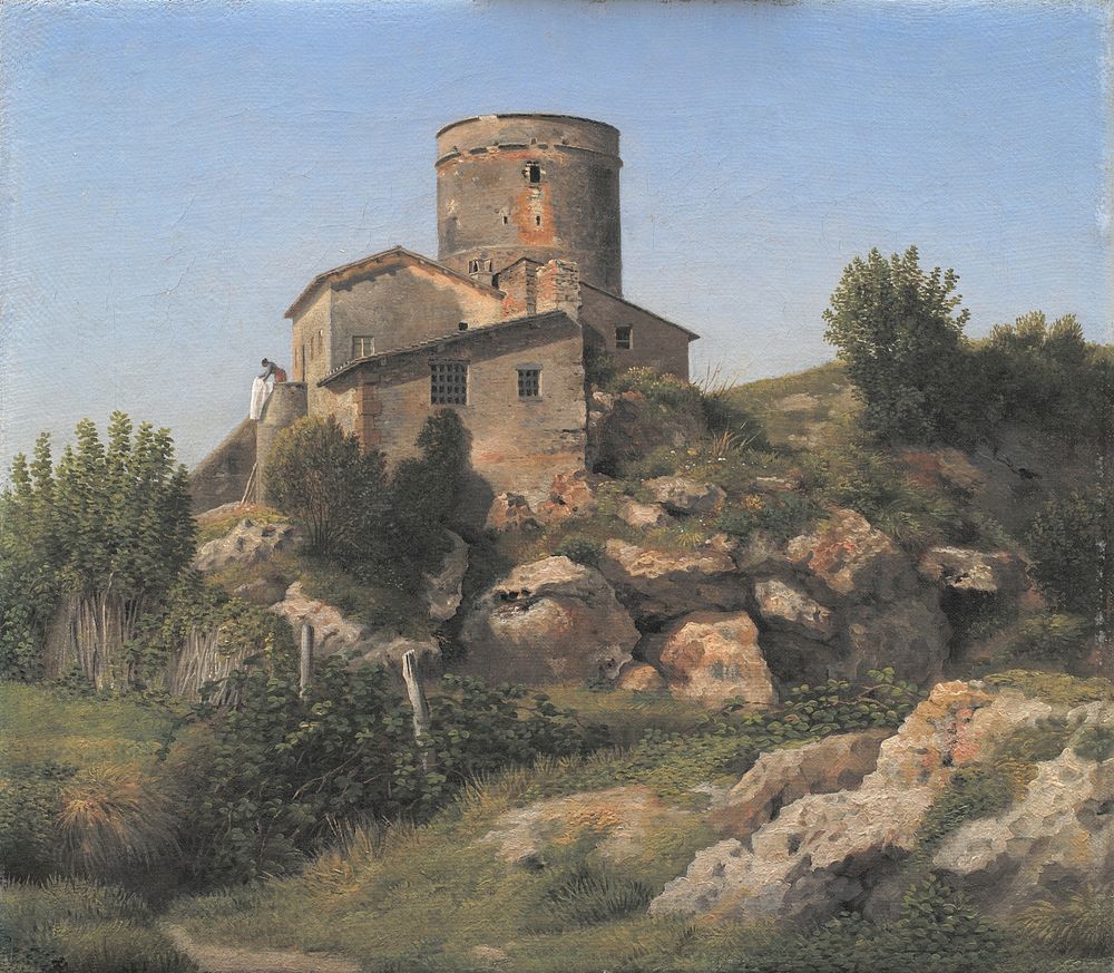 A Building near Tor di Quinto outside Rome by C.W. Eckersberg