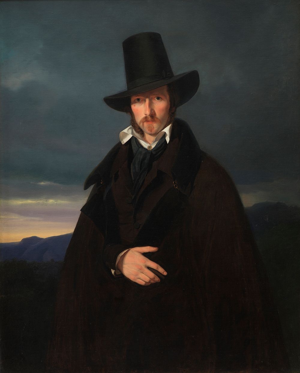 Portrait of the German painter Wilhelm von Kaulbach by Wilhelm Ferdinand Bendz