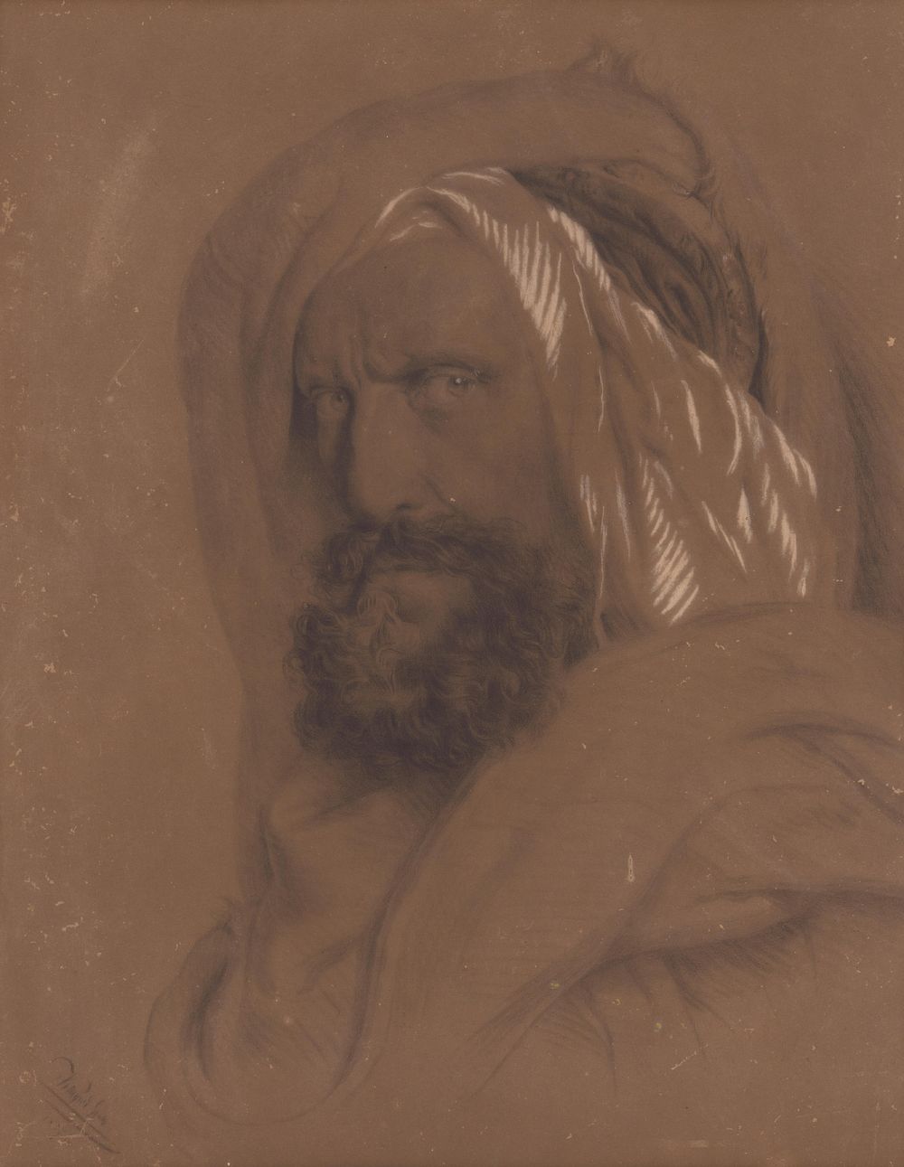 Portrait of a man in oriental clothing