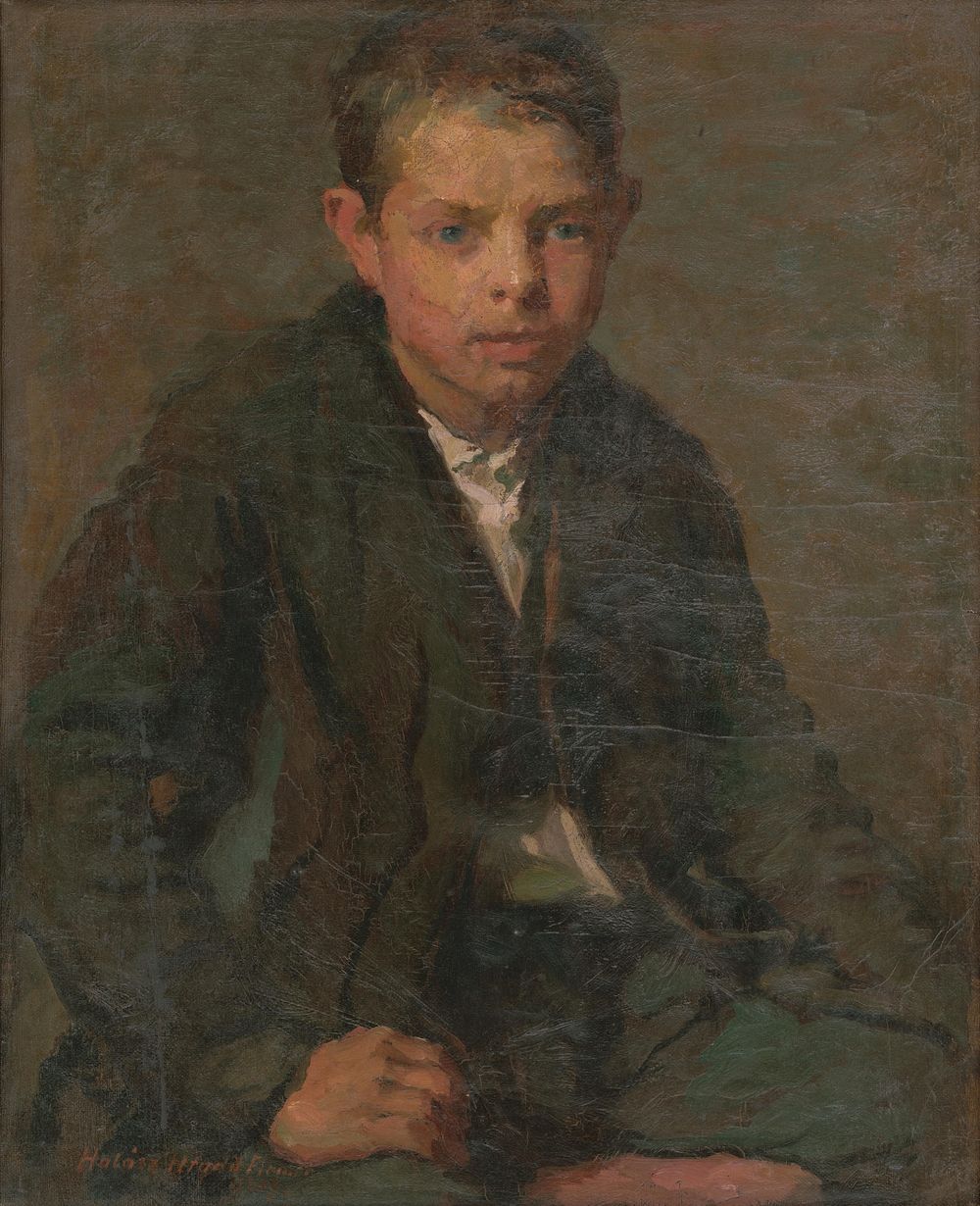Portrait of laborer boy