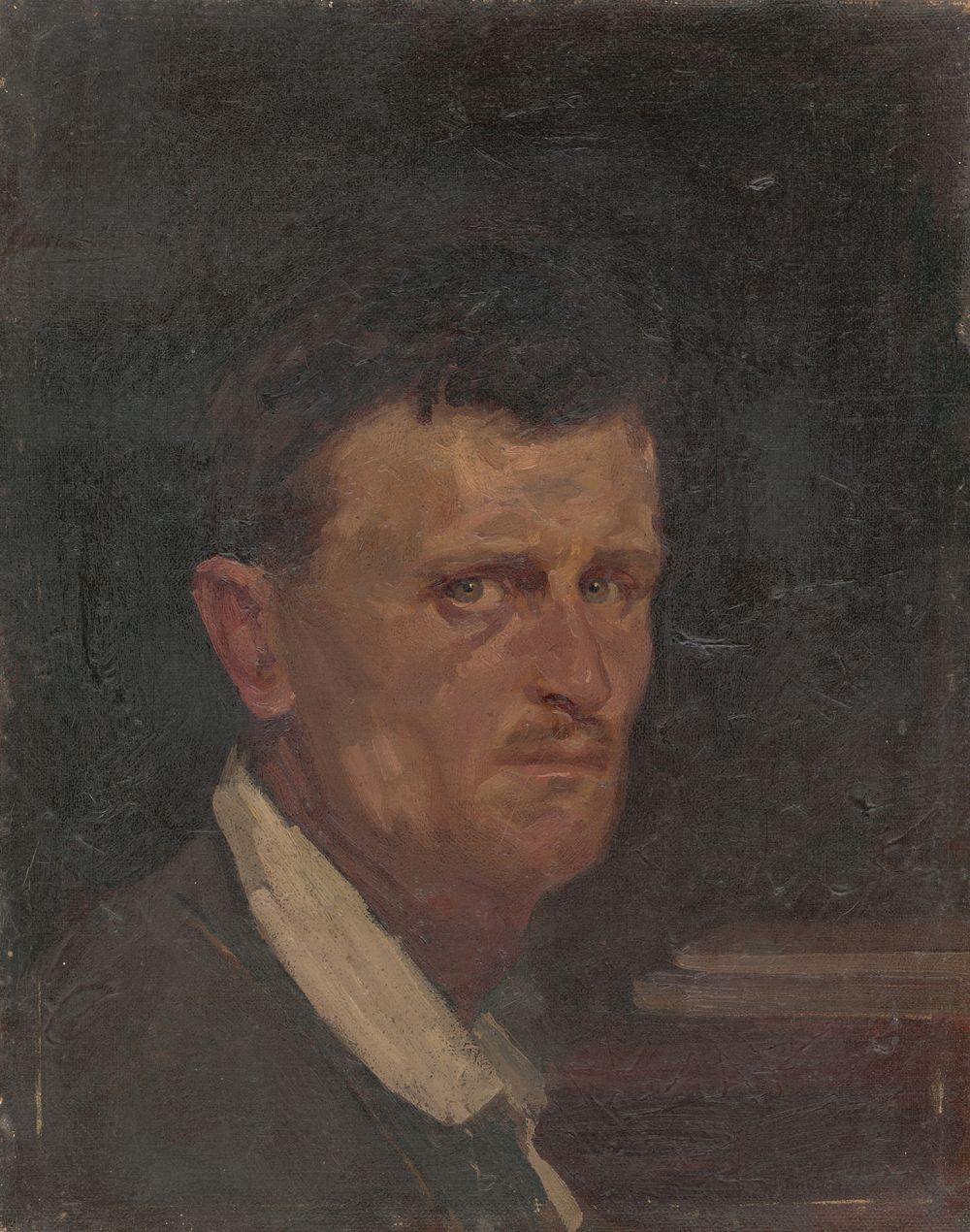 Self-portrait in three quarter profile