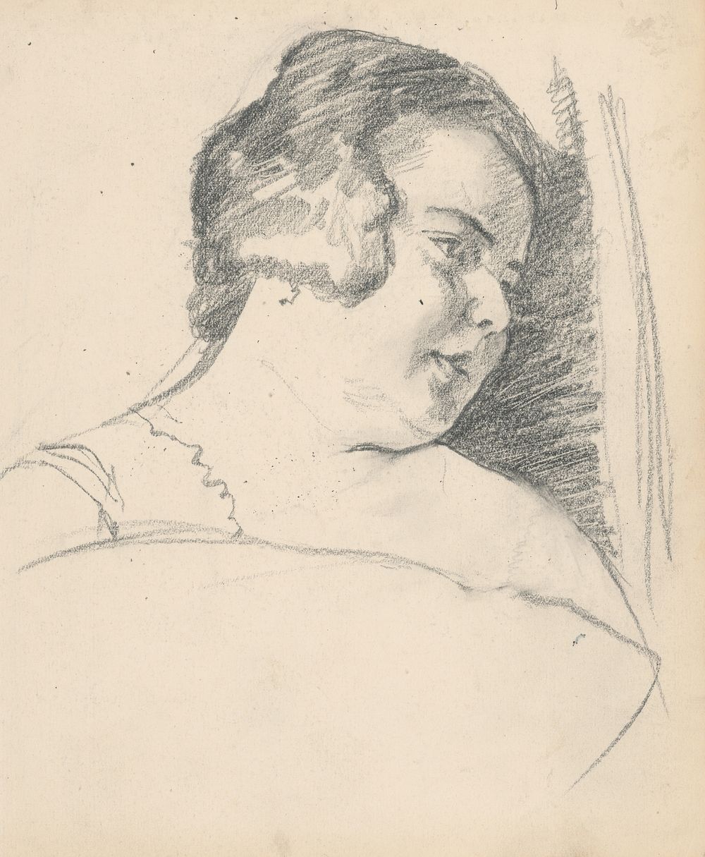 Head of a woman Free Photo Illustration rawpixel