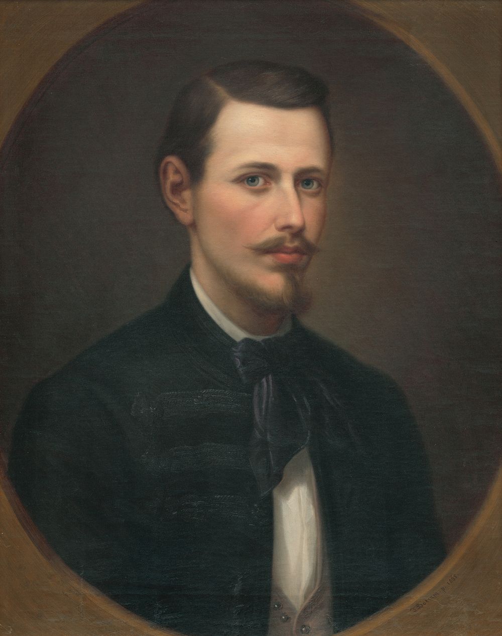Portrait of a young man with a beard