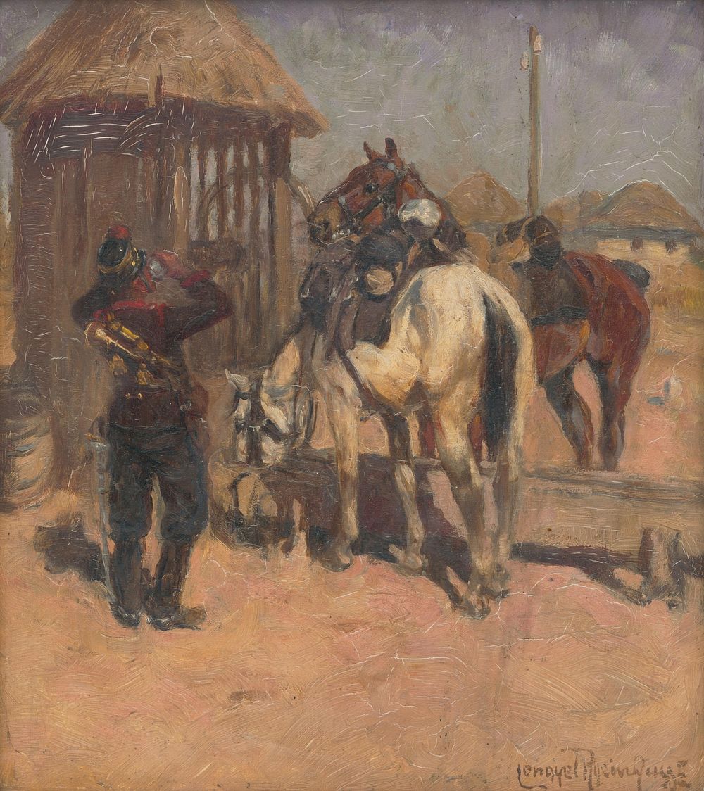 Hussar near the well