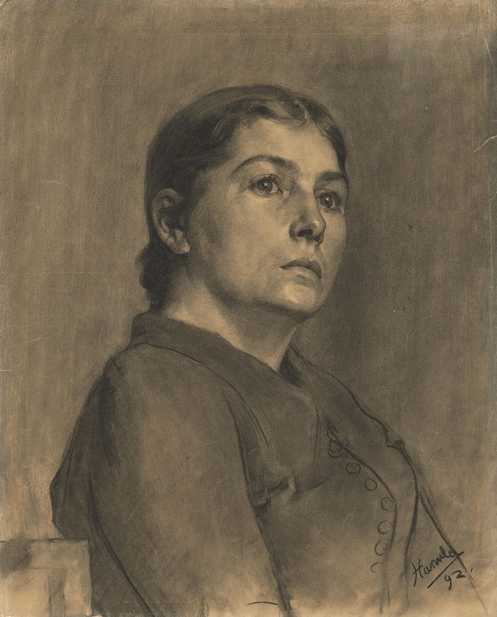 Study for the portrait of a woman