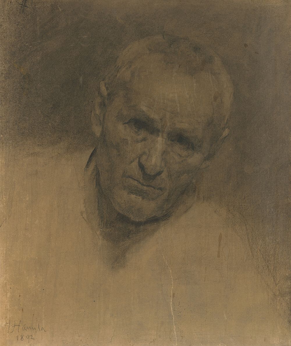 Study of the head of an old man