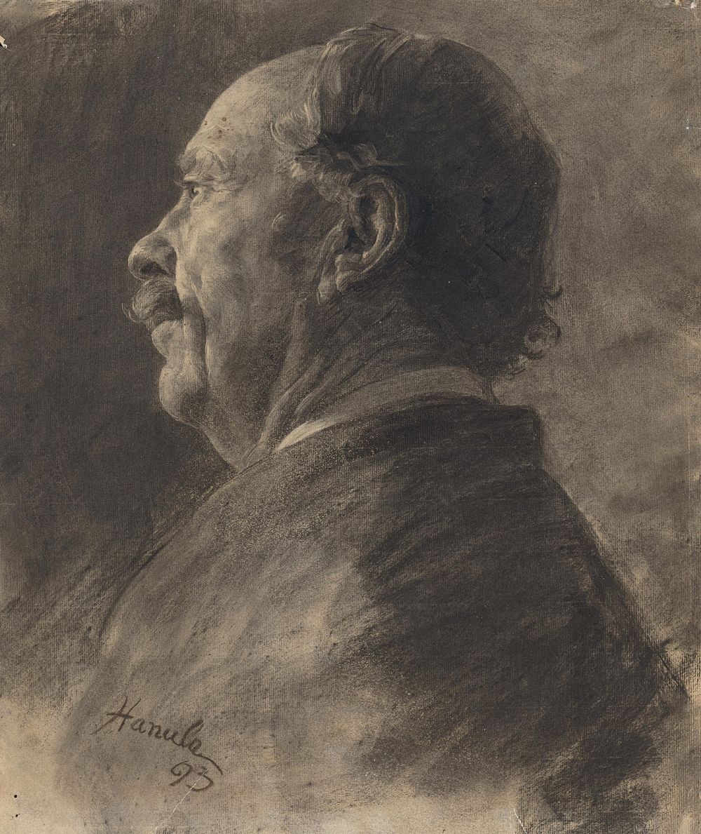 Study for the portrait of a man with a mustache