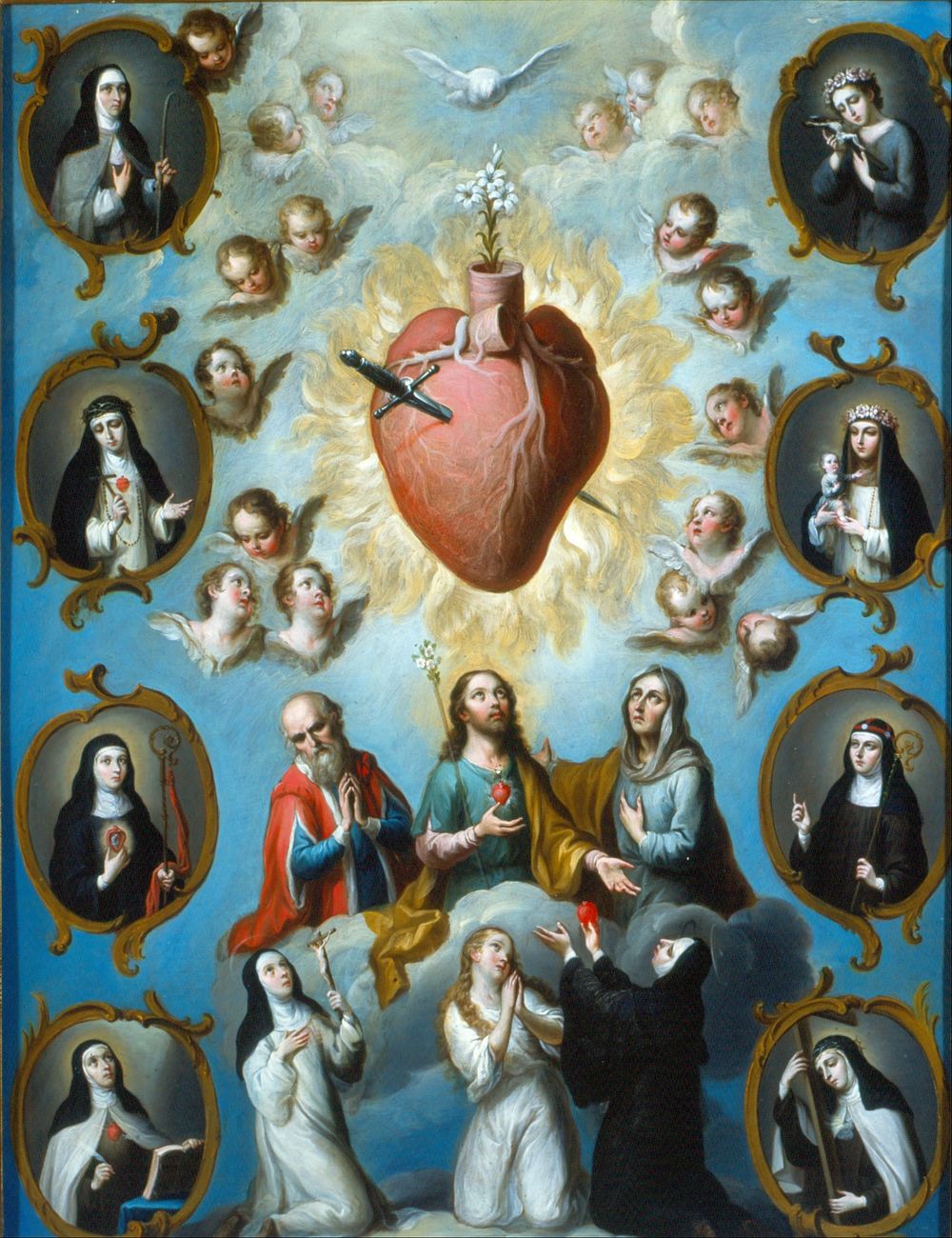 The Heart of Mary (1000) oil painting by Juan Patricio Morlete Ruiz.