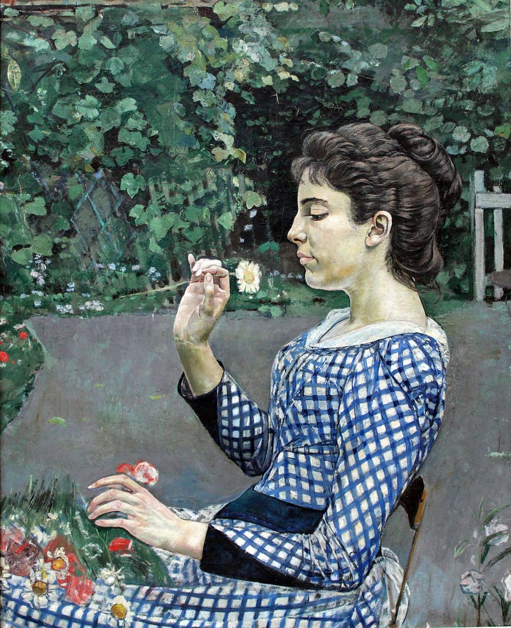 Portrait of Hélène Weiglé (1888) oil painting by Ferdinand Hodler.