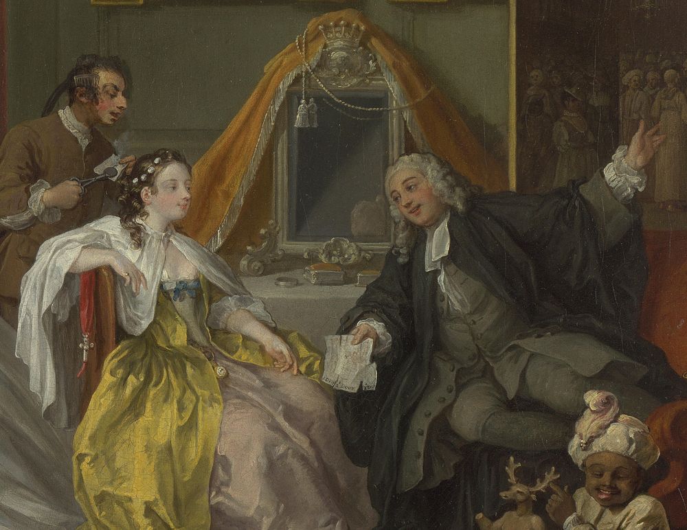 Marriage A-la-Mode: 4, The Toilette (1743) by William Hogarth