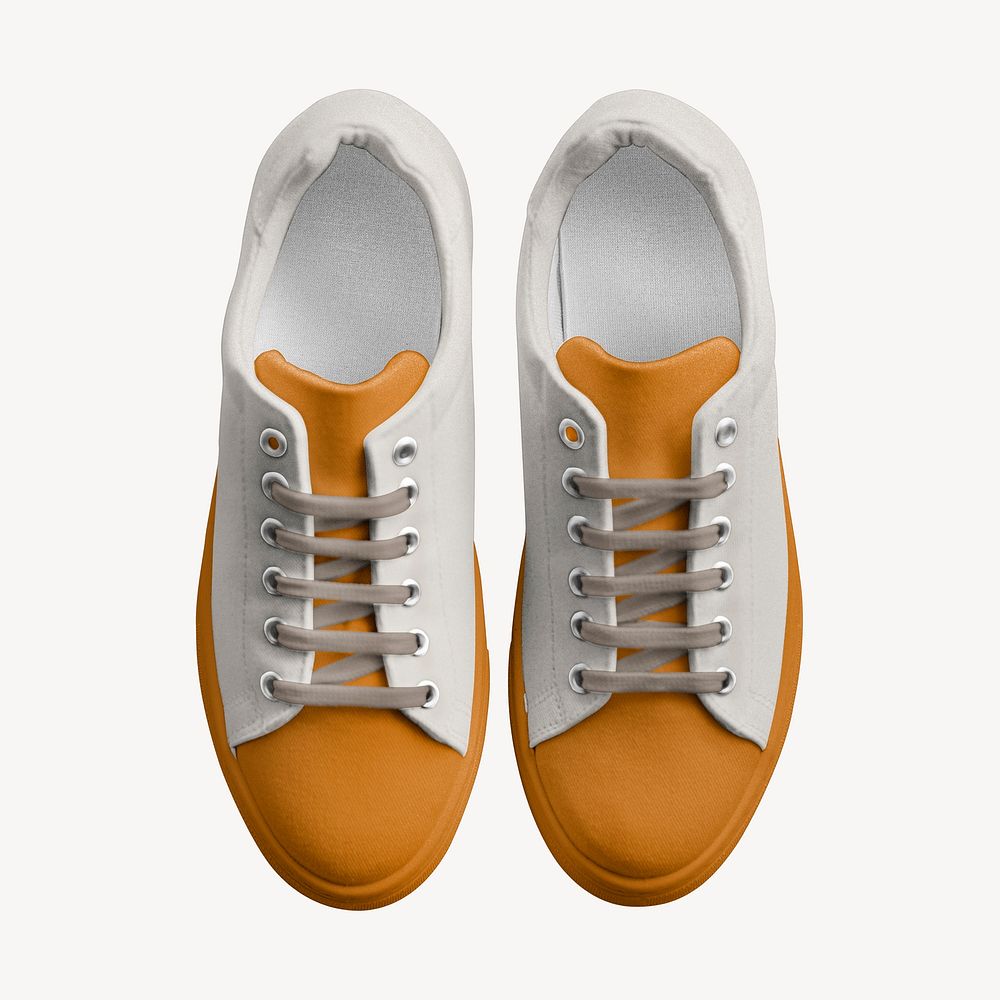 Orange Canvas Sneakers Isolated Design Premium Photo Rawpixel 2705