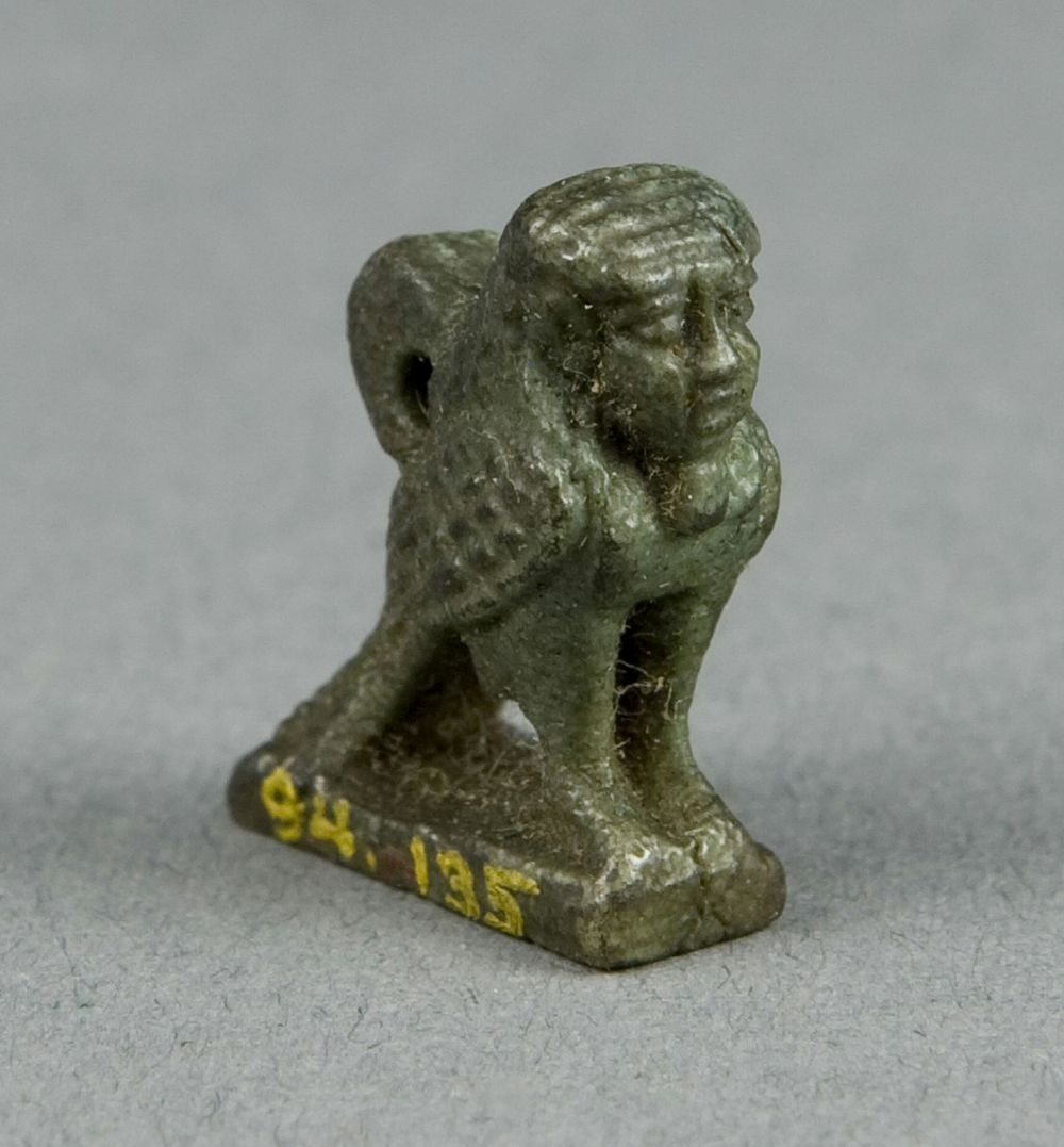 Amulet of a Human-headed Ba Bird by Ancient Egyptian
