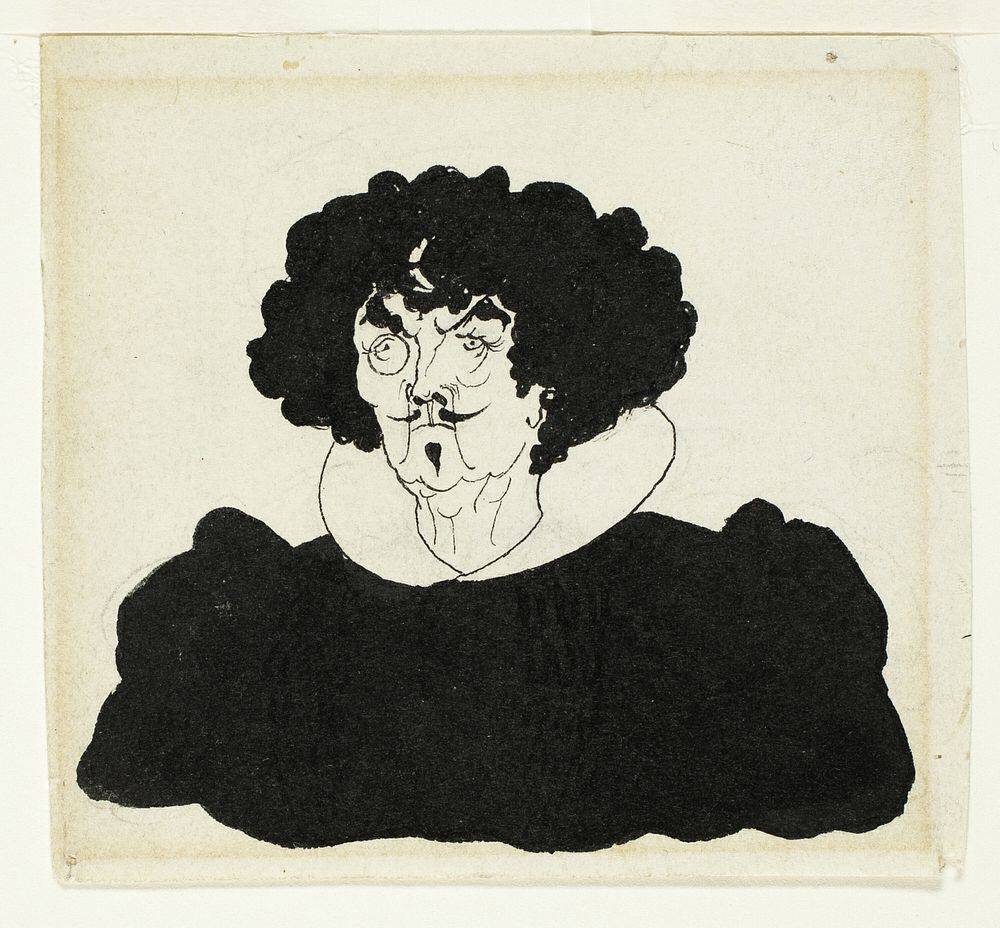 Portrait of Whistler in Spanish 17th Century Costume by Aubrey Vincent Beardsley