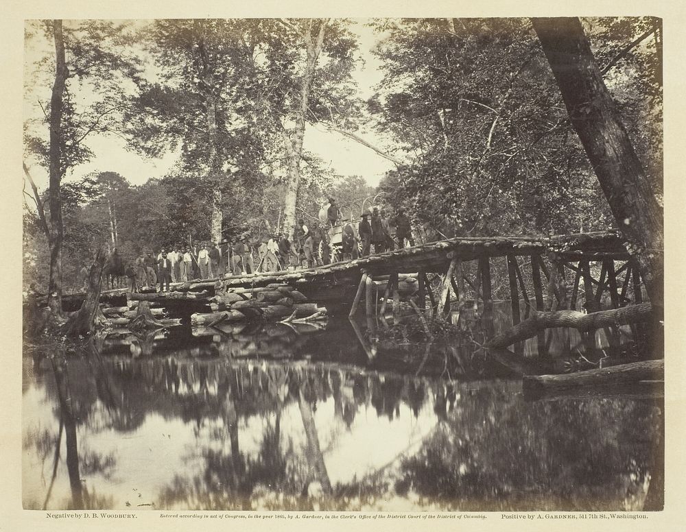 Military Bridge, Across the Chickahominy, Virginia by D. B. Woodbury