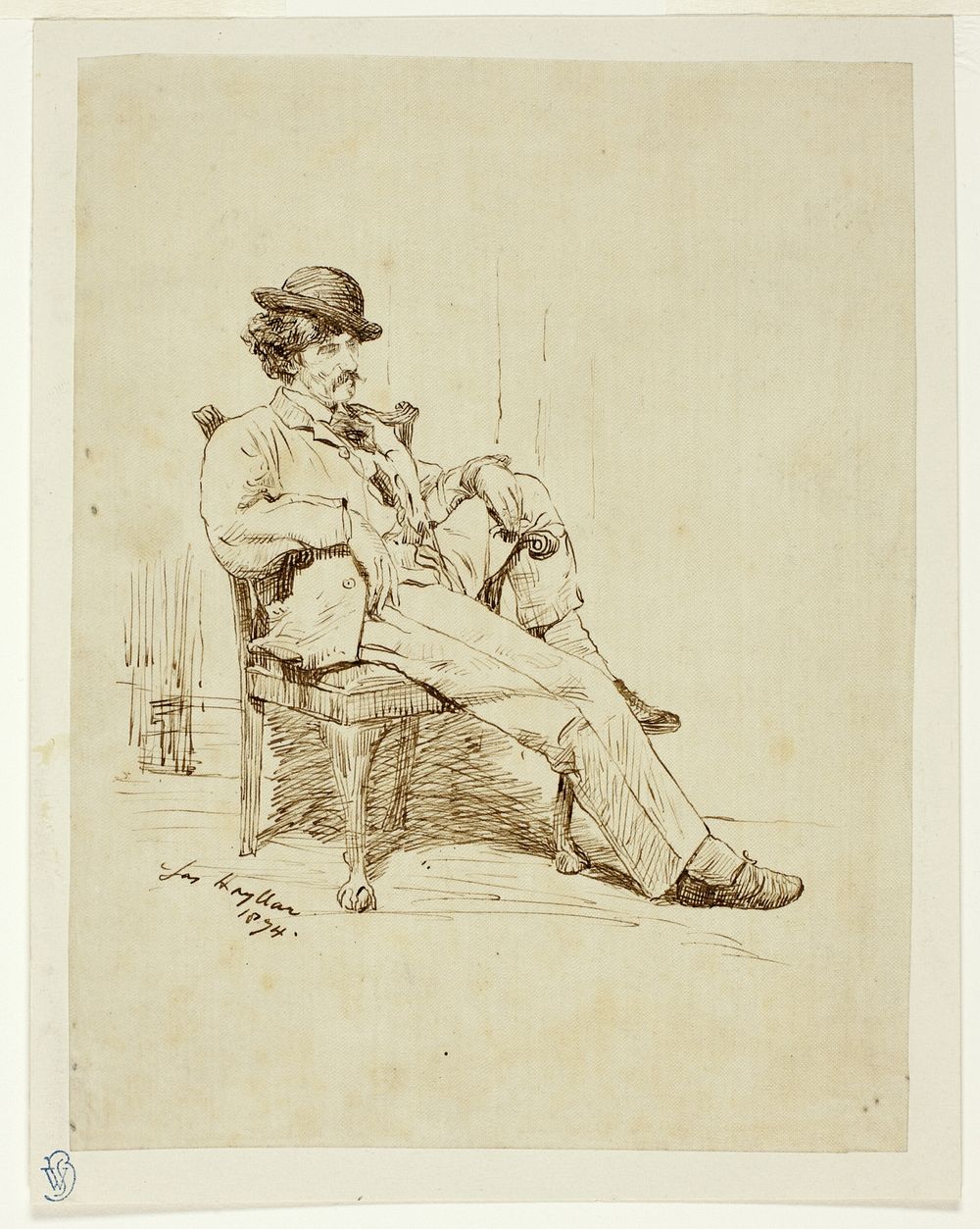 Whistler Resting by Joseph Hayllar