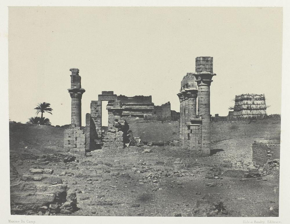 Temple d'Hermontis, Haute-Egypte by Maxime Du Camp