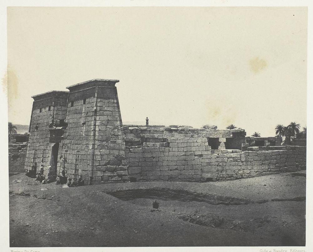 Karnak, Temple de Khons; Thèbes by Maxime Du Camp