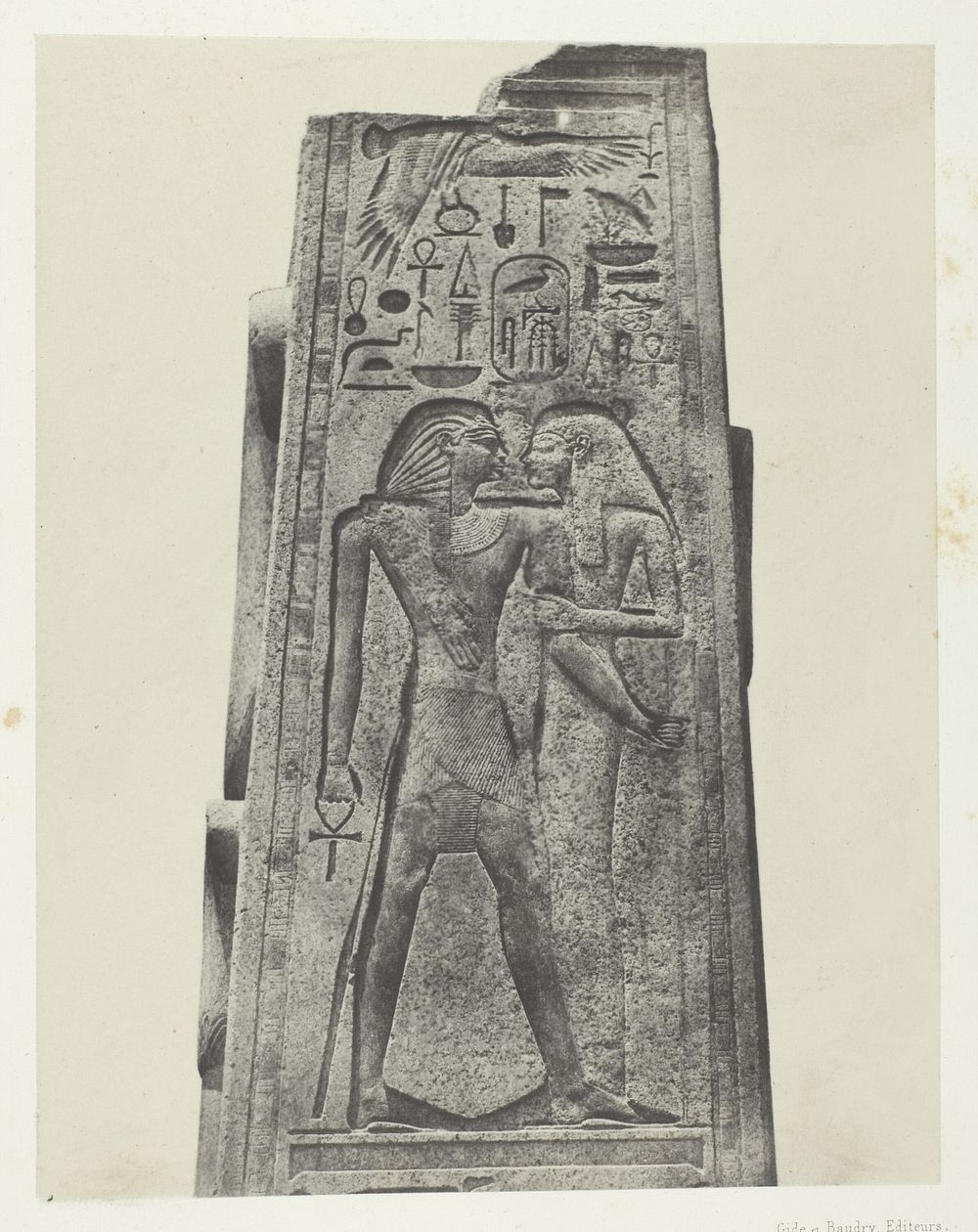 Palais de Karnak, Pilier Devant le Sanctuaire de Granit; Thèbes by Maxime Du Camp