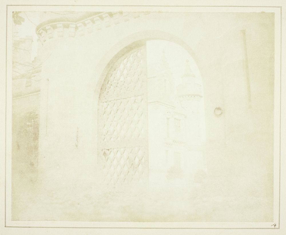 Entrance Gate, Abbotsford by William Henry Fox Talbot