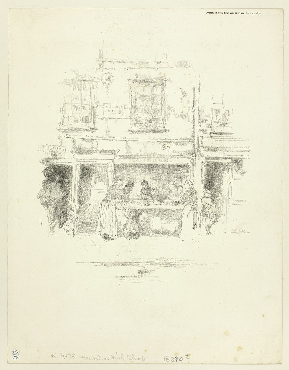 Maunder's Fish Shop, Chelsea by James McNeill Whistler