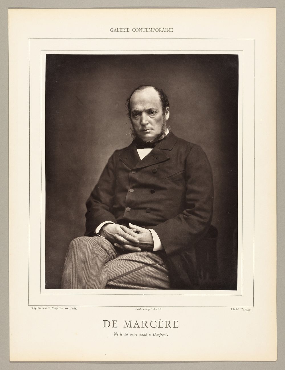 Émile Deshayes de Marère (French politician, 1828-1918) by Etienne Carjat