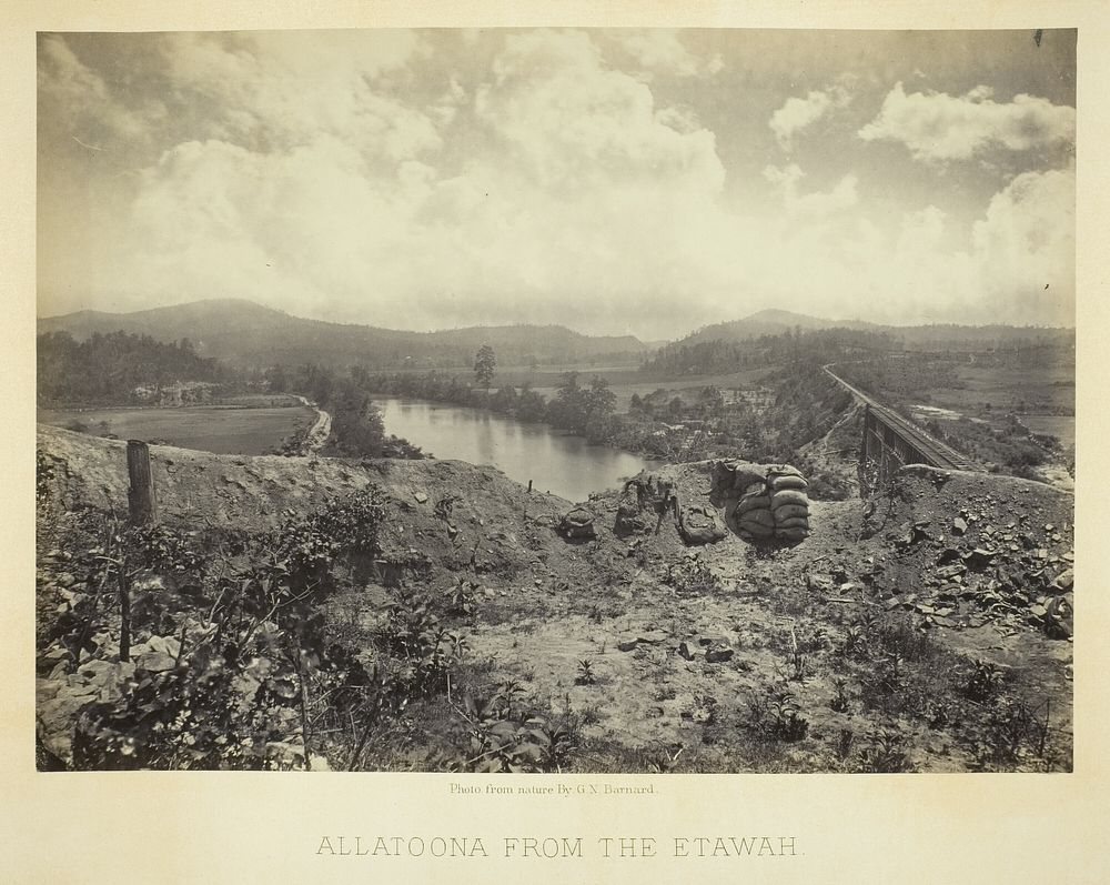 Allatoona from the Etawah by George N. Barnard