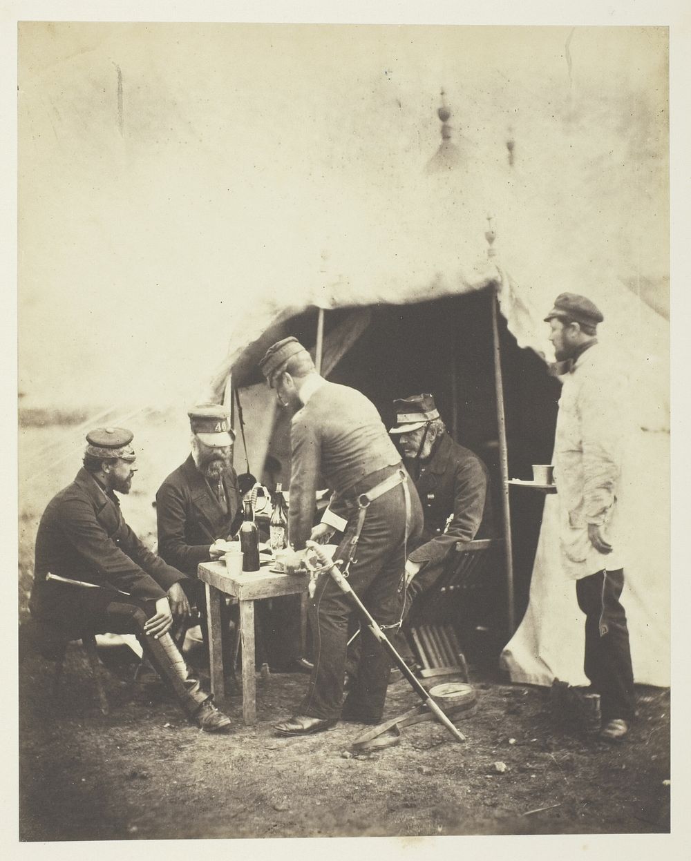 Major General Garrett and Officers of the 46th by Roger Fenton