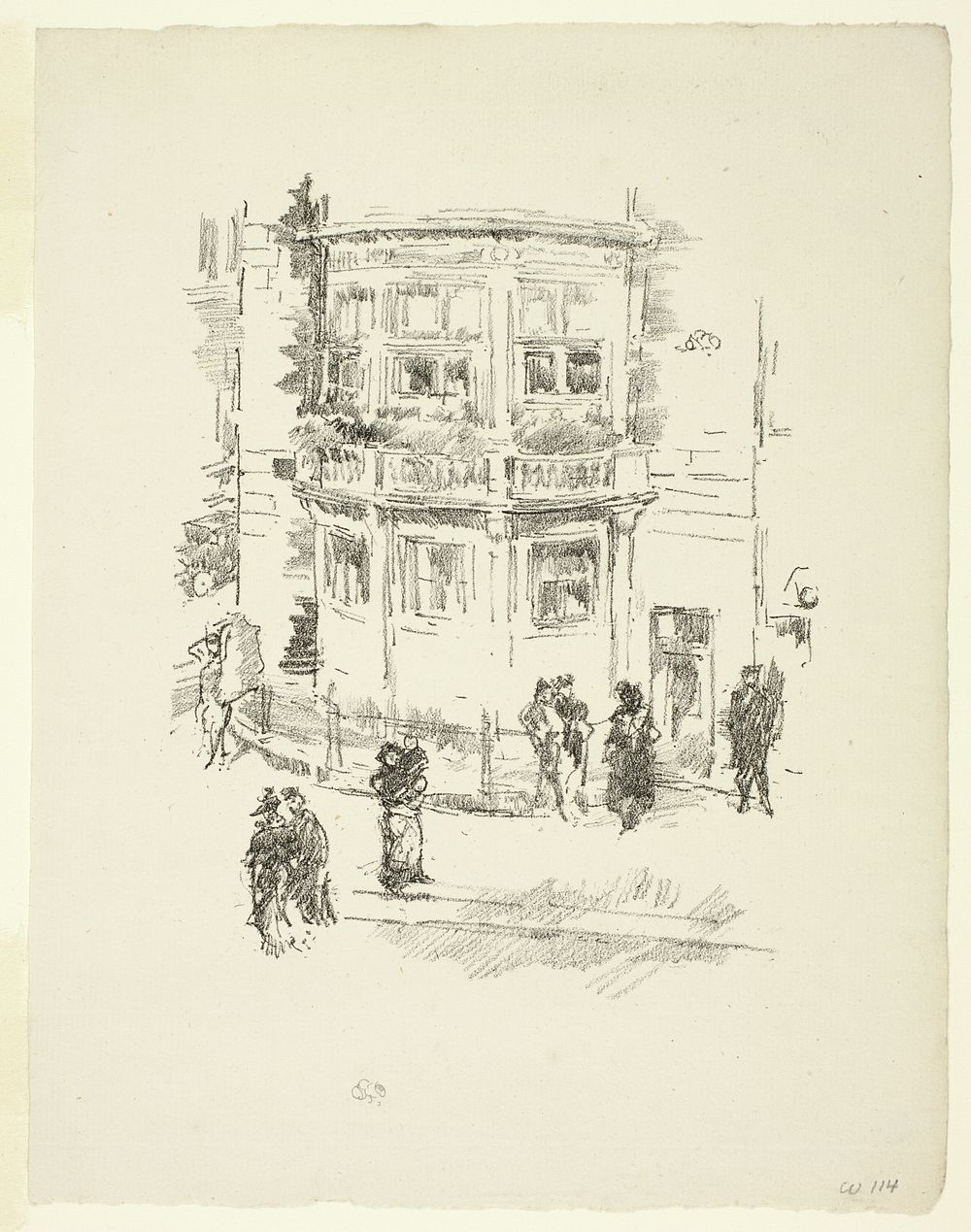 The Manager's Window, Gaiety Theatre by James McNeill Whistler