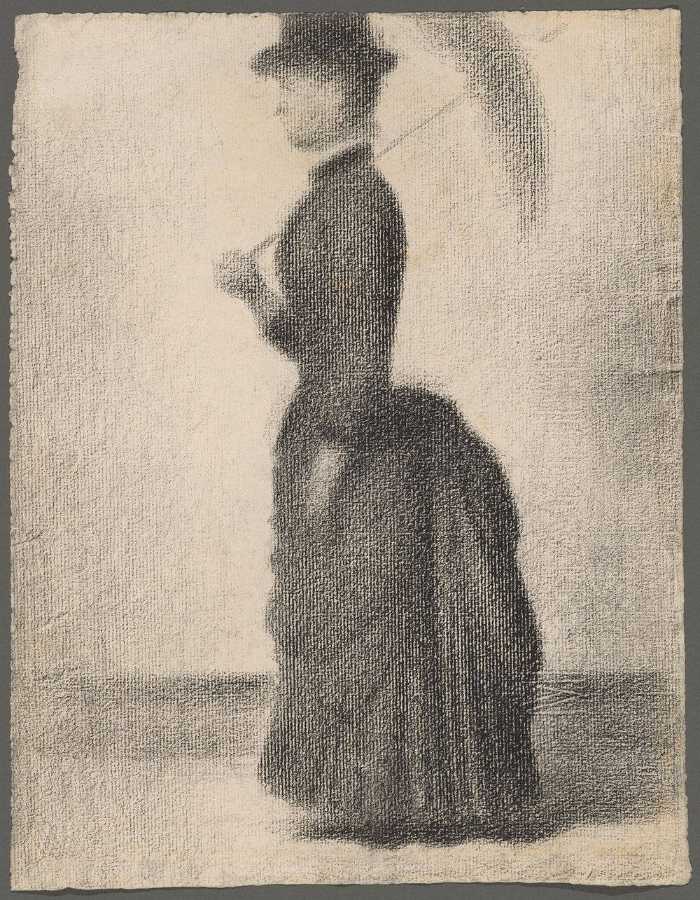 Woman Walking with a Parasol (study for La Grande Jatte) by Georges Seurat