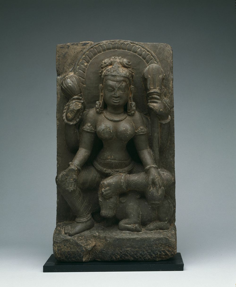 Mother Goddess Maheshvari Seated on the Bull Nandi