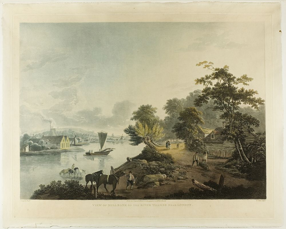 View of Hillbank on the River Thames near London by Francis Jukes