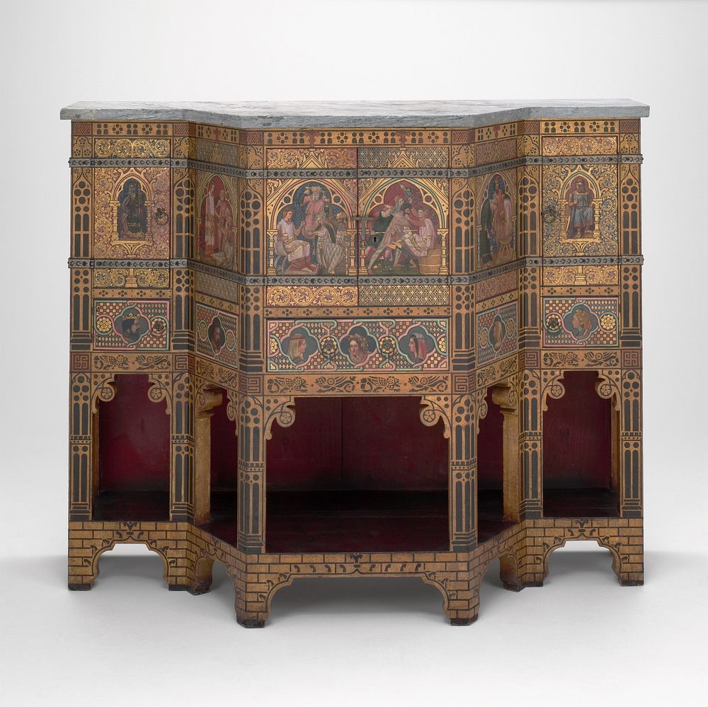 Sideboard and Wine Cabinet by William Burges (Designer)
