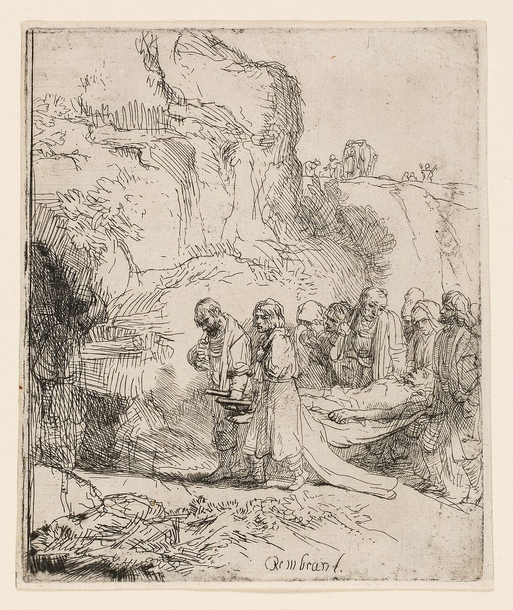 Christ Carried to the Tomb by Rembrandt van Rijn