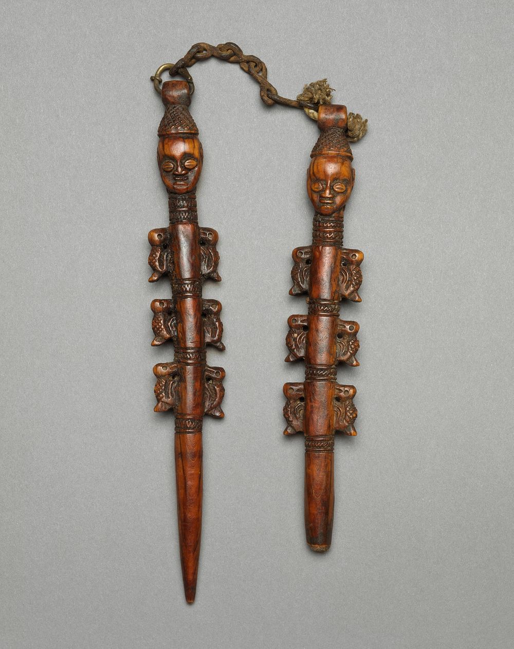Pair of Staffs (Edan) by Yoruba