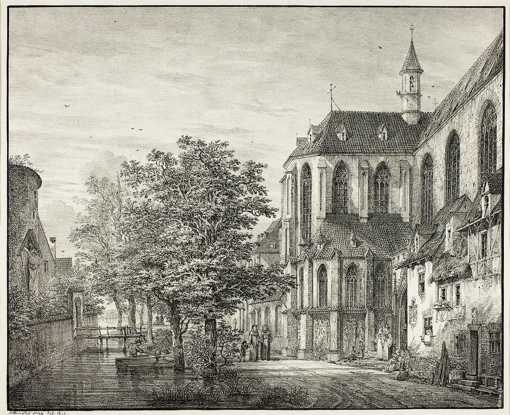 Parish Church at Boppard on the Rhine by Domenico Quaglio